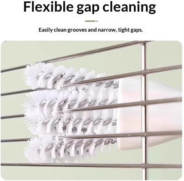 Multifunctional Birdcage Cleaning Brush with Scoop, White, Sweep Tail Spade Head Design for Removing Bird Droppings