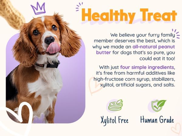 Relax Rover Buddy Budder (Stress + Anxiety), 100% Natural Dog Peanut Butter, Dog Supplment, Made in USA 17oz