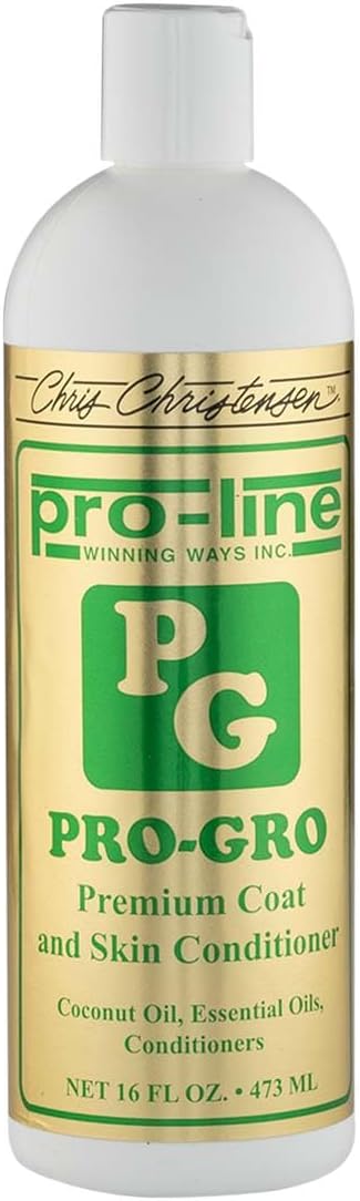 Chris Christensen ProLine Pro-Gro Premium Conditioner, Groom Like a Professional, Deeply Moisturizes, Made in USA, 16 oz
