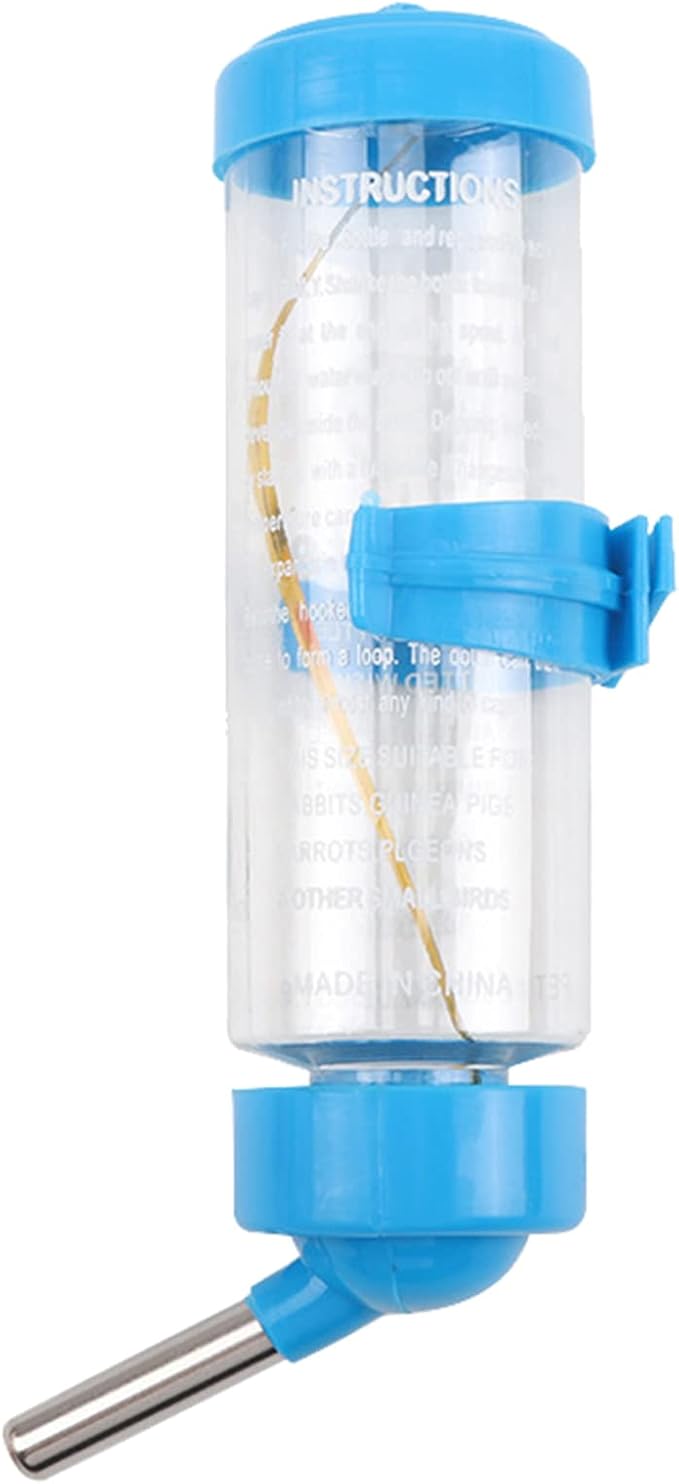 Clear Water Bottle Small Animals Water Bottle Dispenser for Small Pet Ferret Hamster Water Feed Hamster Drinker