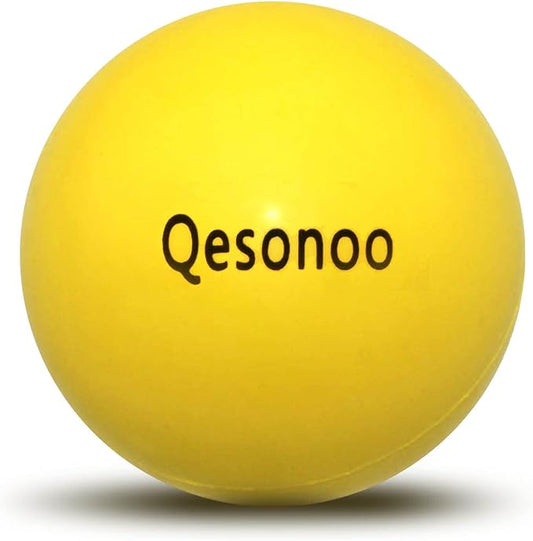 Dog Balls Indestructible,Solid Rubber Bouncy for Dogs Aggressive Chewers Large Breed,Non-Toxic&Floating&High Elasticity,Durable Fetch Ball Medium to Chew,Play and Training. (Yellow)