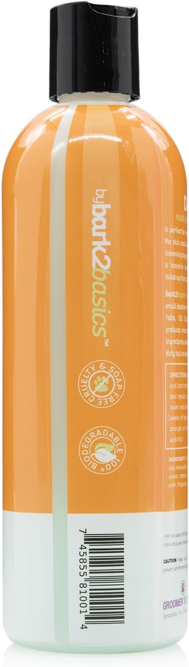 Bark2Basics d-Mat Dog Conditioner, 16 oz - Natural, Multi-Purpose, Eliminates Static, No Additives, Dematting, Aids in DeShedding
