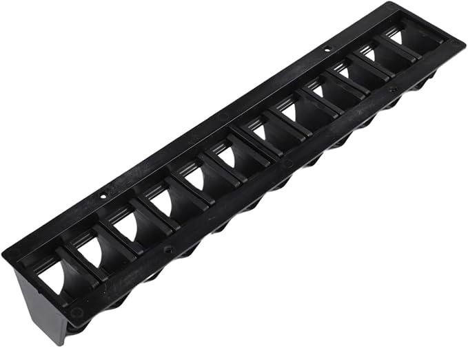 Wall Mounted Horse Riding Whip Rack, Plastic Whip Holder Bracket for Stables Tack Room Organization, Space Saving Storage for Various Whips Crops, Black
