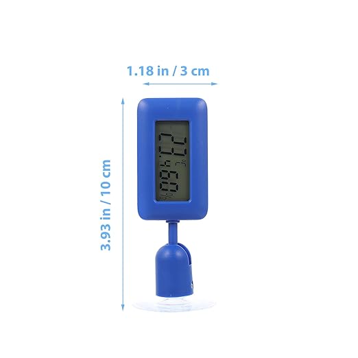GALPADA Digital Reptile Thermometer and Humidity Monitor with 360° Rotary Suction Cup, Night Light Feature for Reptile Terrariums and Lizard Enclosures
