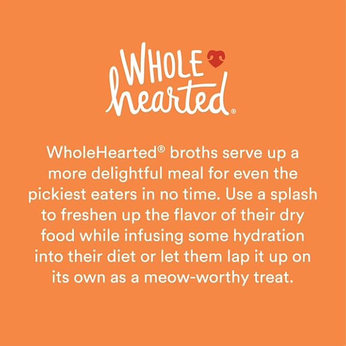 WholeHearted by Petco Flavor-Boosting Wet Cat Meal Topper Broths Variety Pack 1.4 oz. Count of 12