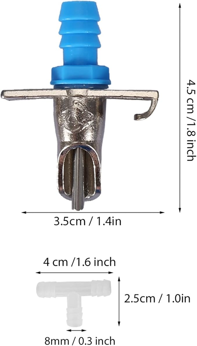 Water Nipple Drinker 10 Pieces Automatic Feeder for Poultry Guinea Pig Ferret Rats Bunny Small Animals