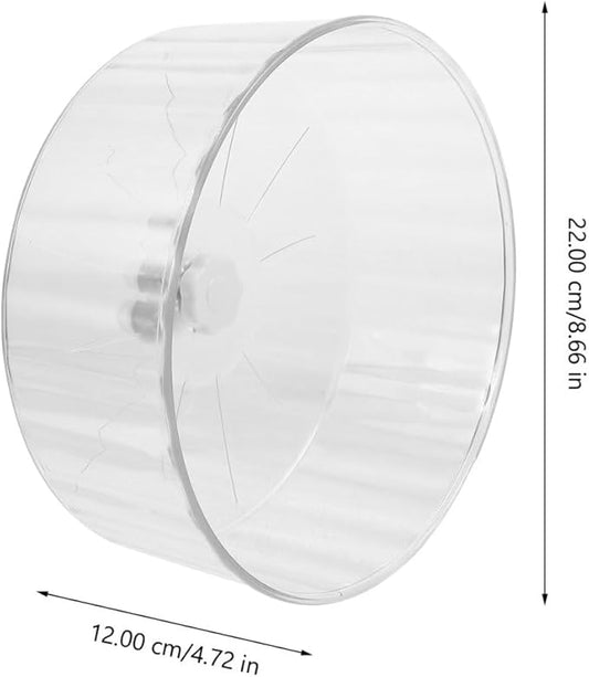 Toddmomy Silent Hamster Running Wheel Large 12-Inch Exercise Wheel for Hamsters Chinchillas Gerbils Sturdy Crystal Design Dual Bearings for Smooth Operation