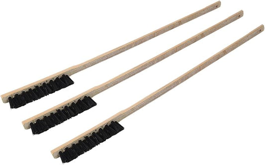 3pcs Bird Cage Cleaner Brush, Wooden Birdcage Brush, Long Handle Bird Cage Brushs Suitable for Routine Maintenance of Various Sized Cage Bodies