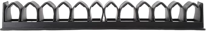 Horse Whip Crop Holder Rack, 12.2in Wall Mounted Whip and Crop Holder for Horses, Holds Up to 12, Stables Storage Organizer