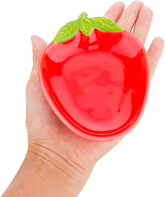 2 Pcs Hamster Ceramic Food Bowl, Cute Shape Anti-Turning Dish for Hamster Gerbil Hedgehog Guinea Pig Rat Rodent