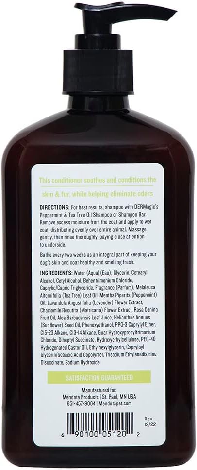 DERMagic Peppermint and Tea Tree Oil Conditioner, 18 fl oz