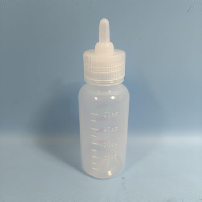 2 pet Care Feeding Bottles with Nipples, Suitable for Kittens, Puppies, Hamsters, Small Animal Pacifier Bottles, with a Capacity of 50cc