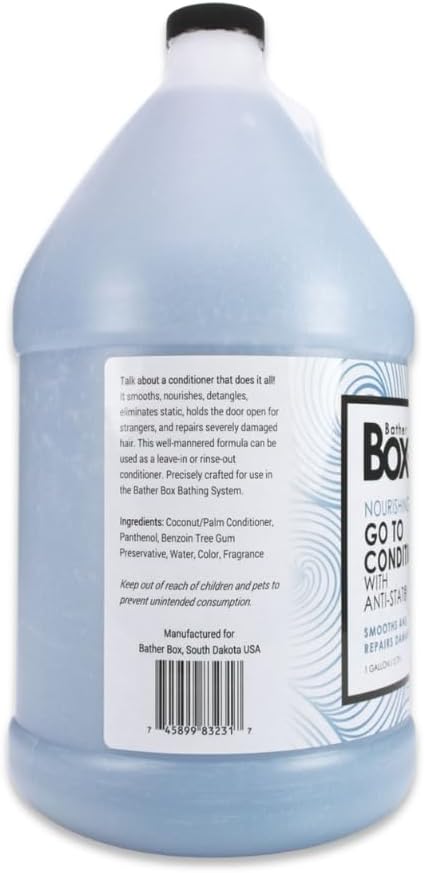 Go to Dog Conditioner, 1 Gallon - Professional Grooming Grade, Detangles and Eliminates Static, Calms Dry Itchy Irritated Skin and Repairs Damaged Hair
