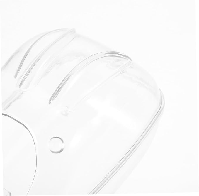 Levemolo Hamster Sand Bath Container Transparent Splash Bathtub for Small Animals for Hamsters Guinea Pigs and Other Pets Easy to Clean Design