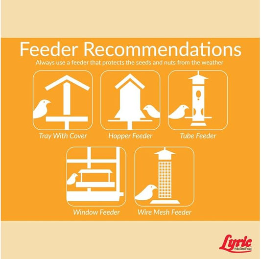 Lyric Chickadee Wild Bird Seed - Sunflower & Nut Premium Wild Bird Seed for Outside Feeders for Chickadees, Nuthatches & Titmice - 20 lb Bag