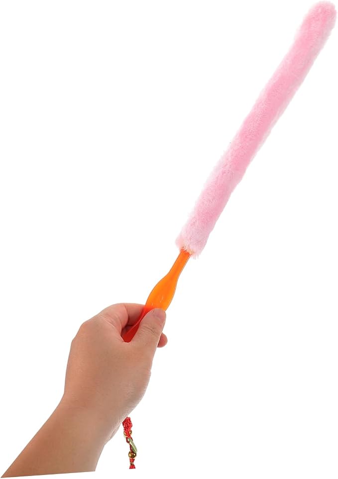 Zithers Cleaning Brush Soft Rabbit for Chinese String Instruments Gentle Care Tool for Dulcimers Versatile Maintenance Accessory Pink Handle