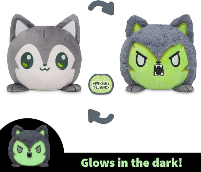 TeeTurtle Glow in The Dark Werewolf 4" Plushie - Halloween - Cute Kawaii Spooky Stuffed Animal