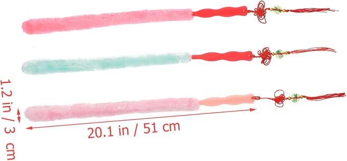 Generic 3pcs Assorted Color Guzheng Cleaning Brushes Durable Rabbit Removal Tool for Musical Instruments Easy to Use for Guzheng Care