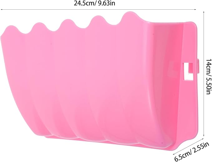 POPETPOP Small Animal External Grass Frames 2-Pack Hanging Hay Feeders for Rabbits Guinea Pigs Chinchillas Cage Accessories 9.64X5.51X2.55In Easy Installation Plastic Storage Racks