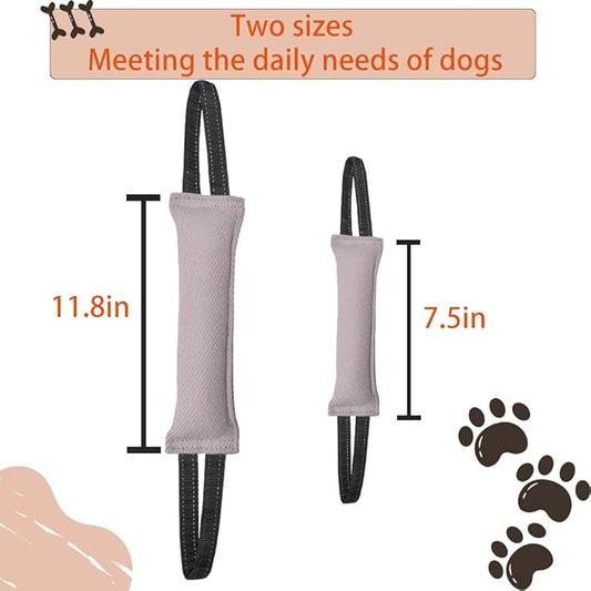 Clysoru Tug of War Dog Toy Bite with 2 Strong Handles Made of Durable Tear Resistant Strong Stitches