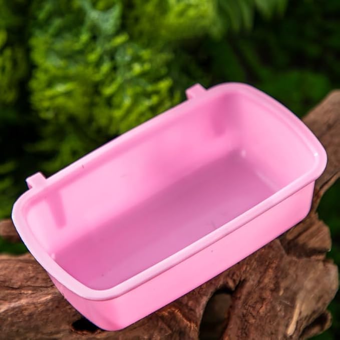 POPETPOP Small Animal Food Bowls 4.72 Inch Hanging Hamster Feeder Bowls for Water and Food Storage Compact Rodent Feeding Dishes for Hamsters Chinchillas and Small Pets Set of 6