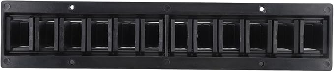 Whip Rack, Abs Wall Mount Holds Up Whip Rack, Holds 11 Whips Or Riding Crop Holders, Black Whip Holder for Horse Stable Fishing Pole