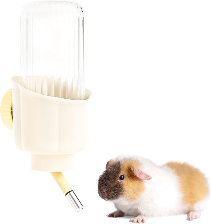Pet Water Bottle for Cage Crate - 17oz No Drip BPA Free Water Dispenser for Small Animal Rabbit Guinea Pig Chinchilla Ferret Squirrel Hedgehog