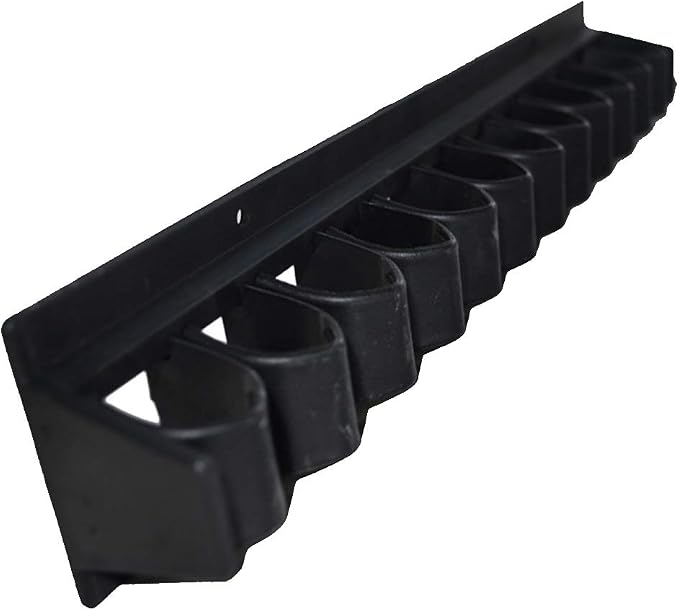 KASCLINO Horse Whip Rack, Wall Mounted Whip and Crop Holder Multifunctional Horse Riding Whip Hanging Bracket Stables Whip Rack Tool Organizer Holder(Black)