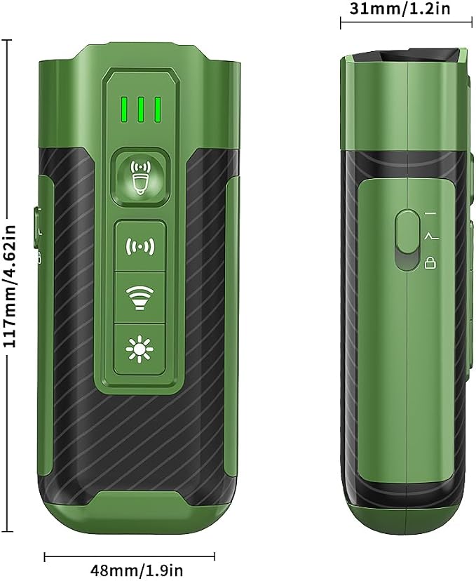 Coredy Dog Bark Deterrent Device, Anti Barking Device for Dogs, Long-Range Ultrasonic Stop Bad Behavior, Rechargeable and Portable Dog Barking Control Device, Safe for Dogs & Humans