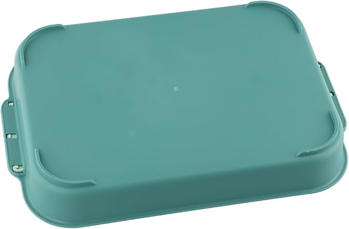 Litter Box Toilet Tray for Small Pets Such As Rabbit, Guinea Pig, Ferret, Chinchilla, Hamster, and Birds Space with Heightened Grid (Green)