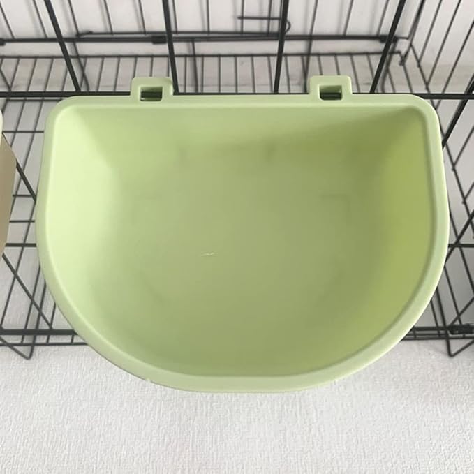 2 Pack Pet Carrier Feeder Clip-on Wire Cage Bowl Bird Feeding Dish Hanging Cups for Cat Carrier with Wire Door Rabbit Habitat Bunny Hutch Hamster Puppy Dog Crate Guinea Pig Ferret Chinchilla