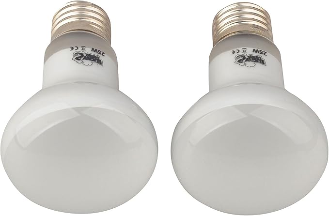 LUCKY HERP Reptile Basking Spot Lamp,Daylight Heat Bulb,2-Pack (25W)