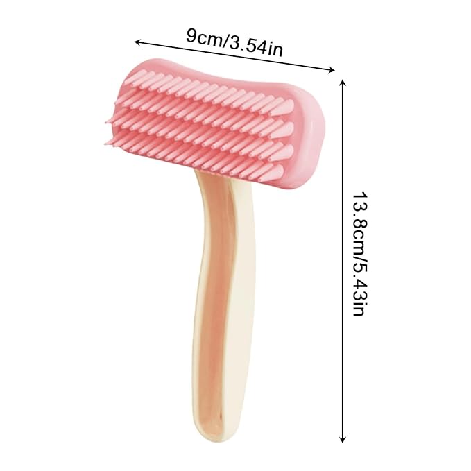 Pet Grooming Comb, Silicone Remover Brush, Soft Shedding Hair Cleaner Tool For Cat Rabbit Hamster Small Animal Massage Bath Cleaning Grooming Care Home Indoor Use Accessory