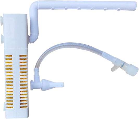 Aquarium Filter USB Charging Aquarium pumpss 3-in-1 Quiet Aquarium Filter pumps with Washable Filter Sponge Fish Tank Filter for Filtration, Oxygenation, Circulation, Fish Tank Filters