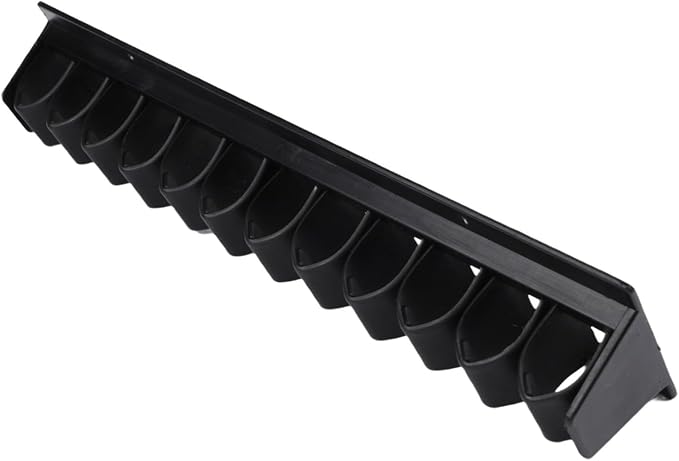 Plastic Horse Whip Holder Wall Mount, Equestrian Riding Crop Rack For Tack Room Storage Organizer, Stable Wall Bracket For Whips, Black Dressage Crop Hanger