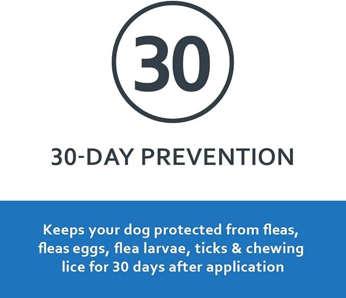 Sentry Fiproguard Plus for Dogs, Flea and Tick Prevention for Dogs (45-88 Pounds), Includes 3 Month Supply of Topical Flea Treatments