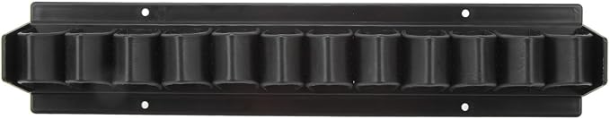 Horse Whip Crop Holder, Plastic Horse Whip Rack, Wall Mounted for Horse Stables, Black, Sturdy and Easy to Install, Holds up to 12 Whips
