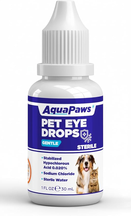 Dog Eye Drops and cat Eye Drops, pet Eye Drop,Relieve Dry Eyes Pink Eyes, Pet Tear Stain Cleaner Horses (0.98 Fl Oz)