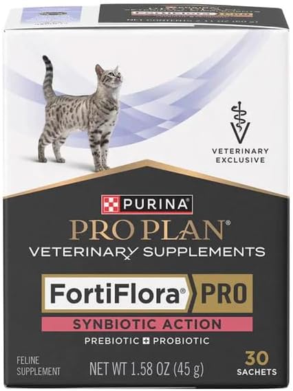 Purina Pro Plan Fortiflora PRO Synbiotic Action Feline Veterinary Supplements 30 sachets