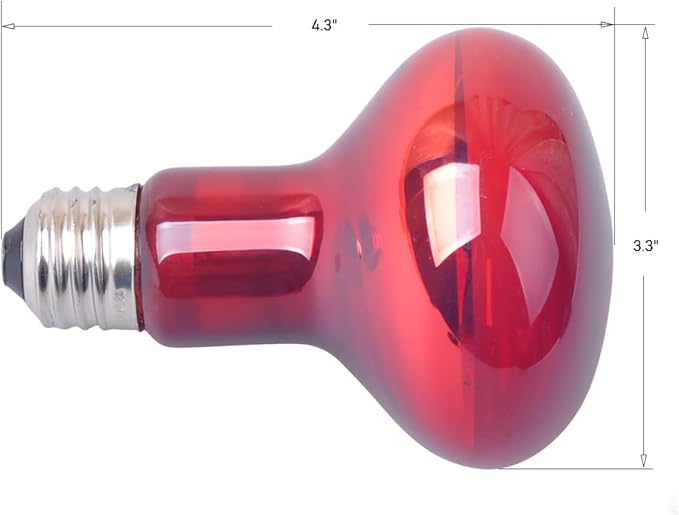 LUCKY HERP Reptile Infrared Basking Bulb,Terrarium Lighting Lamp,2-Pack (100, Watts)