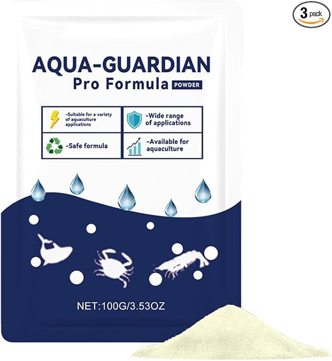 Aquatic Care Powder for Pond and Aquarium, 2026 New Aquarium and Ponds Water Cares, Easy Mix Water Care Support, Maintenance Friendly Pond Water, 100g (3)