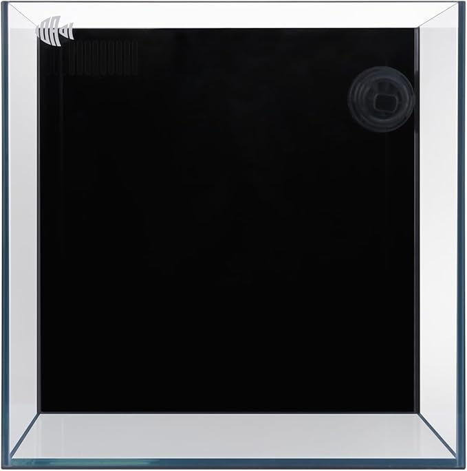 Coralland 8-Gallon Saltwater Aquarium - Ultra Clear Low Iron Glass, 45° Angled Joint Design, Crystal Clear Viewing, Perfect for Marine Fish & Reef Tanks & Freshwater