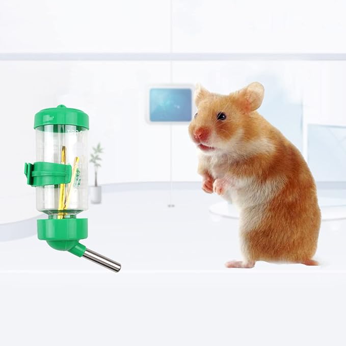 Clear Water Bottle Small Animals Water Bottle Dispenser for Small Pet Ferret Hamster Water Feed Hamster Drinker