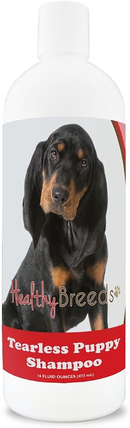 Healthy Breeds Black and Tan Coonhound Tearless Puppy Dog Shampoo 16 oz