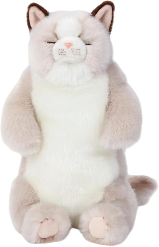 CU-MATE 20" Length Adorable Stuffed Animals Cat -Handmade Plush Soft Cat -Present Gift for Boys/Girls (Grey Ragdoll Cat)