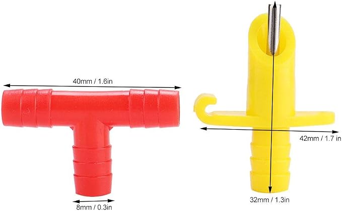 20Pcs Rabbit Water Feeder Automatic Rabbit Drinker Nipple Drinking Water Tool Cage Accessories for Small Animals Guinea Pig Ferret Farm Animal SuppliesPoultry Fountains & Waterers