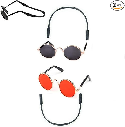 2pcs Random Color Small Cat Kitten Glasses Pet Glasses Dog Sunglasses Pet Supplies Kittens Pet Sunglasses 3 cm/1.1 Inch Cosplay Costume Photos Props