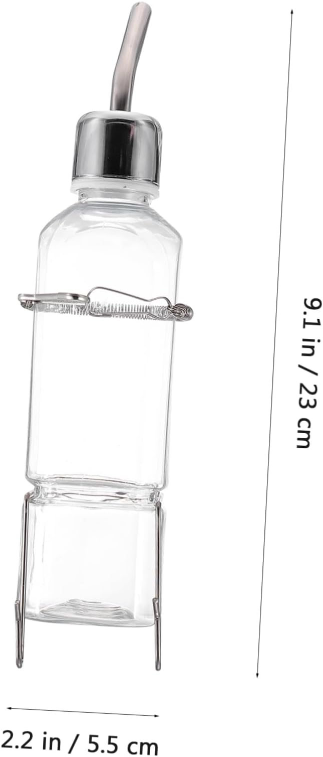 BESPORTBLE 2pcs Hanging Rabbit Water Feeder Plastic Pet Drinking Bottles with No Leak Design for Bunny Guinea Pig Hamster Cage Hydration