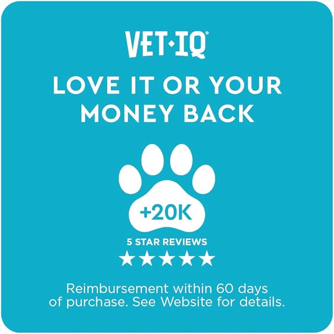 VetIQ Advanced Hip & Joint Chews For Dogs, 60 Count, Chicken Flavored Supplements Made with Glucosamine, Omega 3’s, Chondroitin, MSM & Green Lipped Mussel, Increases Mobility & Maintains Muscles