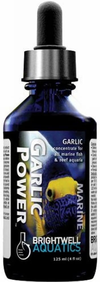 Brightwell Aquatics GarlicPower Garlic Extract for Aquarium Fish Food – Enhances Feeding Response – Boosts Nutrition – Ideal for Marine & Reef Tanks, 30 ml